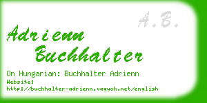 adrienn buchhalter business card